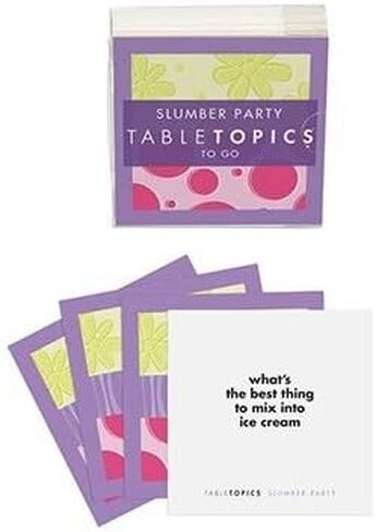 TableTopics to GO Slumber Party - 40 Fun, Thought Provoking Conversation Cards for Girls. Gifts for Girls, Daughters, and Granddaughters. in Saudi Arabia