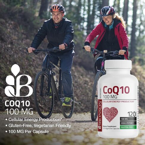 برونسون CoQ10 100 MG عالي الفعالية لإنتاج الطاقة الخلوية، 60 كبسولة نباتية in Saudi Arabia
