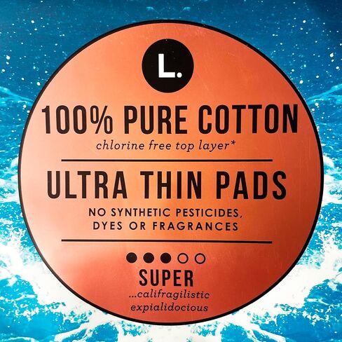 Organic Cotton Topsheet Ultra Thin Super Absorbency Pads - 56 Ct in Kuwait