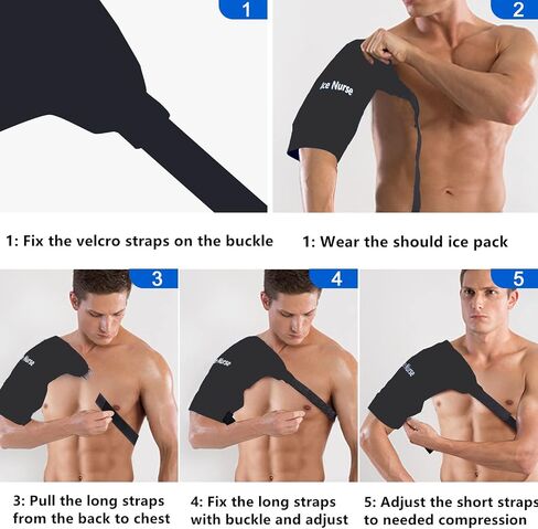 Shoulder Ice Pack Rotator Cuff Cold Therapy, Ice Pack for Shoulder Surgery Pain Relief, Shoulder Cold Pack Reusable for Sports Injuries, Swelling, Joint Pain, Bursitis, Tendonitis in Saudi Arabia