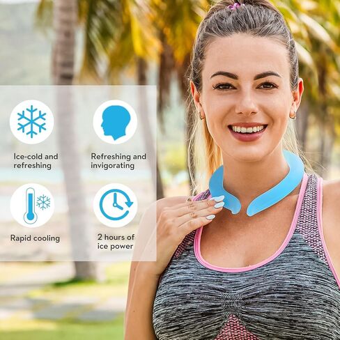 لفافات تبريد الرقبة، منتجات تبريد الجسم الرائعة والرقبة الجليدية القابلة لإعادة الاستخدام للاستخدام في الأماكن الخارجية والداخلية، وتخفيف الهبات الساخنة والصيف in Kuwait
