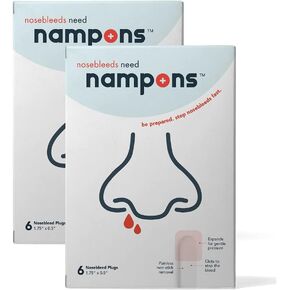 Kids Nosebleed Stoppers - 6 Easy to Use Nose Bleed Stopper Plugs Kit for Kids. Trusted by Pediatricians. Hypoallergenic Clotting Agent Stops Nosebleeds Fast On Contact. Safe and Pain-Free in Saudi Arabia