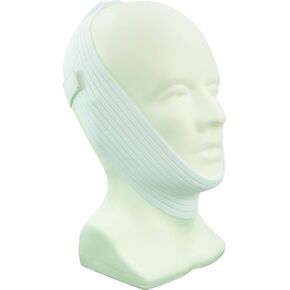 حزام الذقن CAREX لمستخدمي CPAP - حزام الذقن لوقف الشخير - حزام الذقن المضاد للشخير، أبيض، عدد 1 in Kuwait