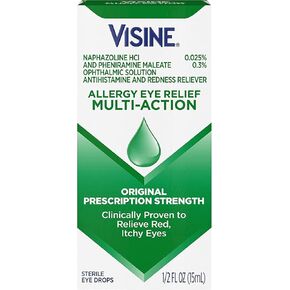 Visine-A Eye Multi-Action Eye Allergy Relief Drops - 0.5 fl oz, Pack of 3 in Kuwait