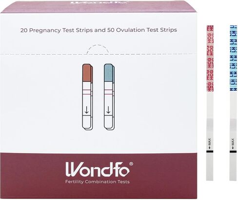 Wondfo 50 Ovulation Test Strips and 20 Pregnancy Test Strips Kit | Rapid Test Detection for Home Self-Checking (50 LH + 20 HCG)-Expirs in Dec 2026 in Saudi Arabia