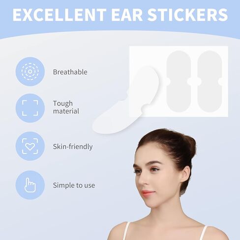 DB11 Ear Sticker Solves Big Ear Problem Invisible Ear Tape Transparent Painless Silicone Cosmetic Ear Sticker for Adults 30pcs in Saudi Arabia
