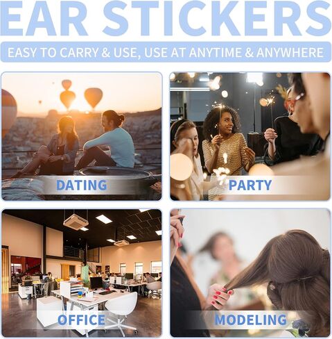 DB11 Ear Sticker Solves Big Ear Problem Invisible Ear Tape Transparent Painless Silicone Cosmetic Ear Sticker for Adults 30pcs in Saudi Arabia