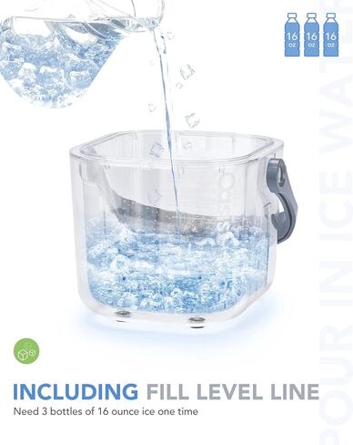 OasisSpace Cold Therapy Machine with 2 Flexible Pads and Timer - Lightweight Ice Machine for Knee After Surgery, Low Noise Cold Circulation Therapy System Helps Reduce Swelling in Kuwait