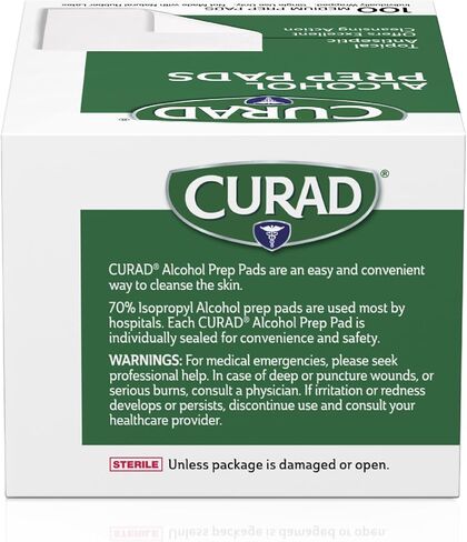 كيوراد وسادات تحضير الكحول، مسحات كحولية سميكة () - Cur45585Rb in Saudi Arabia