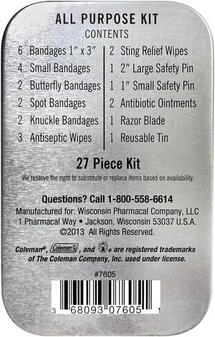 Coleman All Purpose Mini First Aid Kit - 27 Pieces in Saudi Arabia