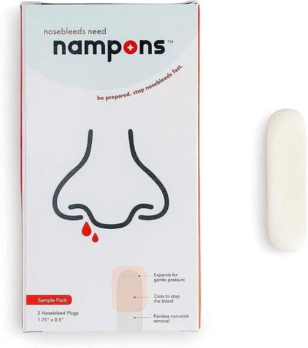 Kids Nosebleed Stoppers - 6 Easy to Use Nose Bleed Stopper Plugs Kit for Kids. Trusted by Pediatricians. Hypoallergenic Clotting Agent Stops Nosebleeds Fast On Contact. Safe and Pain-Free in Saudi Arabia