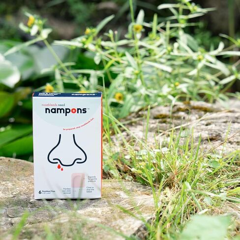 Kids Nosebleed Stoppers - 6 Easy to Use Nose Bleed Stopper Plugs Kit for Kids. Trusted by Pediatricians. Hypoallergenic Clotting Agent Stops Nosebleeds Fast On Contact. Safe and Pain-Free in Saudi Arabia