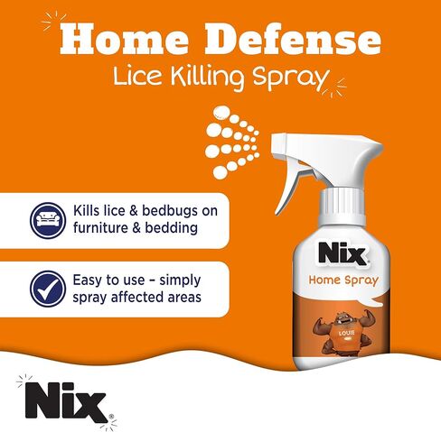 مجموعة إزالة القمل الفائقة من نيكس، محلول معالجة القمل للشعر، 3.4 أونصة سائلة ومشط إزالة القمل، بخاخ لقتل القمل وحشرات الفراش، 5 أونصة سائلة in Kuwait