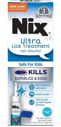 Nix Ultra Superlice Treatment, All-in-One Shampoo, 3 fl oz & Lice Removal Comb in Saudi Arabia