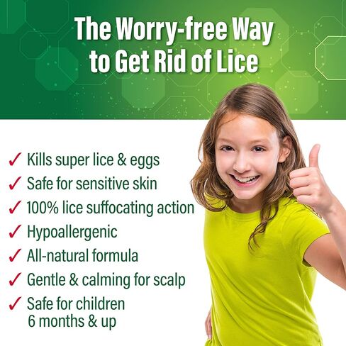 RID Super Max 4-in-1 Lice Removal Treatment Kit, Kills Super Lice & Eggs + Immediate Lice Defense, Pesticide-Free, Includes Nit Removal Comb in Kuwait