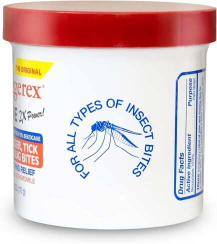 Chiggerex 2X Power First Aid Medicated Ointment for Chiggers, Mosquito Bites, Ticks and Bug Bite Relief with Aloe Vera & Chamomile, 6 oz in Saudi Arabia