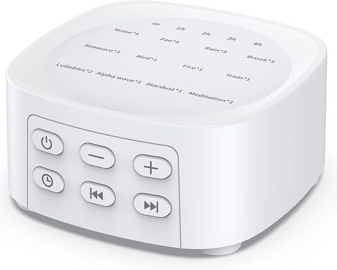 Sleepbox Sleep White Noise Sound Machines with 25 Soothing Sounds 36 Volume Levels 5 Timers Visible Sound Catalog Portable Size Memory Function for Home Office and Travel in Saudi Arabia