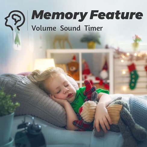 Sleepbox Sleep White Noise Sound Machines with 25 Soothing Sounds 36 Volume Levels 5 Timers Visible Sound Catalog Portable Size Memory Function for Home Office and Travel in Saudi Arabia