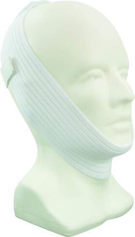 CAREX Chin Strap for CPAP Users - Stop Snoring Chin Strap - Anti Snore Chin Strap, White, 1 Count in Saudi Arabia