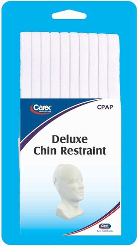 CAREX Chin Strap for CPAP Users - Stop Snoring Chin Strap - Anti Snore Chin Strap, White, 1 Count in Saudi Arabia