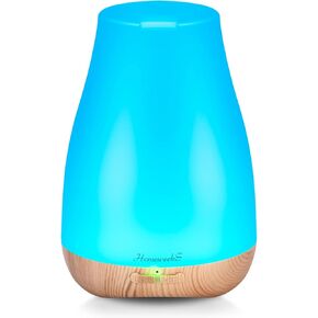 Homeweeks Diffusers, 100ml Colorful Essential Oil Diffuser with Adjustable Mist Mode,Auto Off Aroma Diffuser for Bedroom/Office/Trip (100 ML 1 Pack)