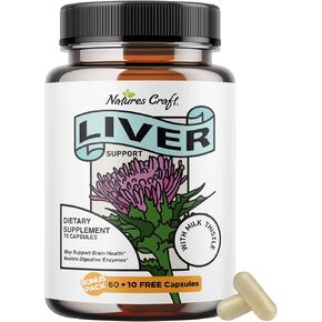 Liver Cleanse Detox & Repair Formula - Herbal Liver Support Supplement with Milk Thistle Turmeric Dandelion Root & Artichoke Extract for Liver Health - Silymarin Milk Thistle Liver Detox Capsules 2pk