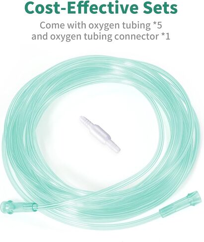 23Ft Oxygen Tubing, Crush Resistant High Flow Oxygen Tubing, 3 Pack Green Oxygen Tubing, Non Kinking Oxygen Tubing with Oxygen Tubing Connector in Kuwait