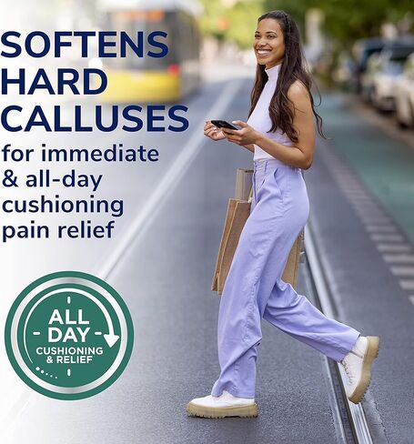 مزيل مسامير القدم من دكتور شول، ضمادة محكمة الغلق والشفاء بتقنية الهيدروجيل، 4 قيراط // يزيل مسامير القدم بسرعة ويوفر حماية مبطنة ضد ضغط الحذاء والاحتكاك لتخفيف الألم طوال اليوم in Kuwait
