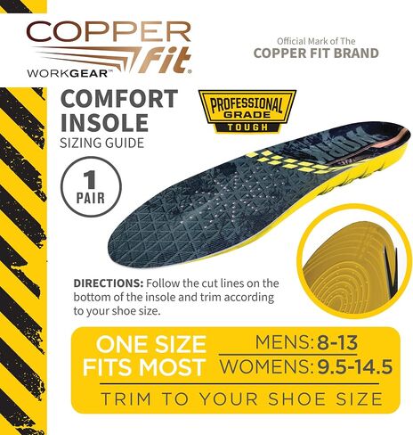 Copper Fit Unisex Work Gear Comfort Insoles in Saudi Arabia