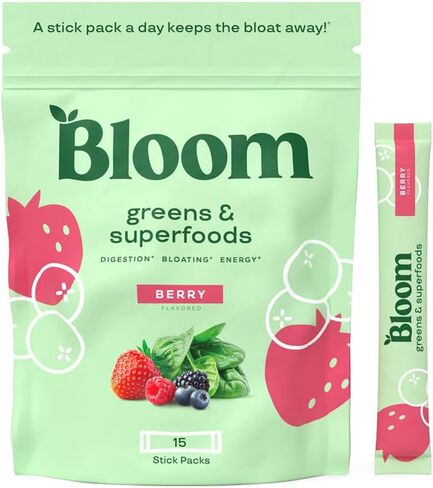 Bloom Nutrition Super Greens Powder Smoothie & Juice Mix - Probiotics for Digestive Health & Bloating Relief for Women, Digestive Enzymes with Superfoods Spirulina & Chlorella for Gut Health (Mango) in Saudi Arabia