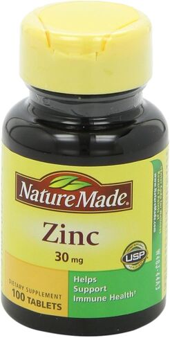 أقراص الزنك 30 ملغ من Nature Made - 30 ملغ - 100 قيراط - 2 قطعة in Kuwait