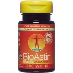 Nutrex Hawaii BioAstin Hawaiian Astaxanthin - 12mg, 60 Gummies - Farm-Direct Premium Antioxidant Supplement to Support Eye, Skin, Joint & Immune System Health - Non-GMO & Gluten-Free in Kuwait