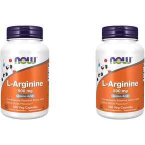 NOW Supplements, L-Arginine 500 mg, Nitric Oxide Precursor*, Amino Acid, 100 Veg Capsules