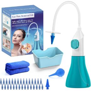Ear Wax Removal Tool Manual Ear Irrigation Flushing System Ear Cleaning Washer Kit Safe and Effective Ear Cleaner for Adults & Kids in Saudi Arabia