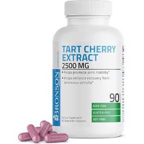 Bronson Tart Cherry Extract 2500 mg Vegetarian Capsules with Antioxidants and Flavonoids Non-GMO, 180 Count in Saudi Arabia