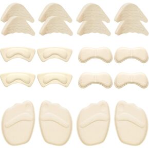 12 Pairs Shoe Filler High Heel Cushion Pads Adjustable Toe Filler Inserts Front Insoles Heel Grips Liner Insert for Preventing Too Big Shoe from Heel Slipping Blisters Relieve Pain (Casual Style) in Saudi Arabia