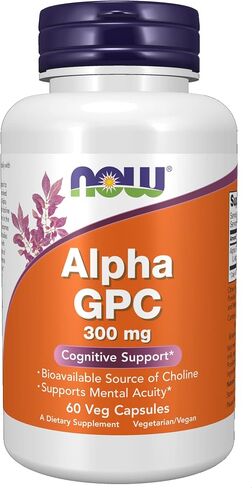 NOW Foods Now Foods Alpha Gpc 300mg, 60 Veg Caps (Pack of 2) in Saudi Arabia