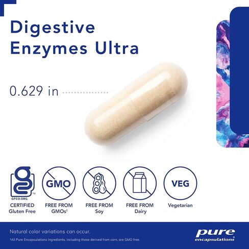 Pure Encapsulations Digestive Enzymes Ultra - Vegetarian Digestive Enzyme Supplement to Support Protein, Carb, Fiber, and Dairy Digestion* - 90 Capsules in Saudi Arabia