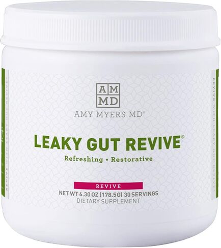 Dr. Amy Myers Revive Powder for Leaky Gut Repair – L Glutamine Powder to Reduce Symptoms Like Constipation, IBS, Diarrhea, Bloating – Plant Based Supplement to Maintain A Healthy Gut Lining in Saudi Arabia