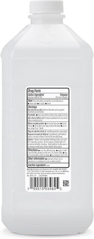 Amazon Basics 70% Isopropyl Alcohol First Aid Antiseptic for Treatment of Minor Cuts and Scrapes, Unscented, 32 Fl Oz (Pack of 2) (Previously Solimo) in Saudi Arabia