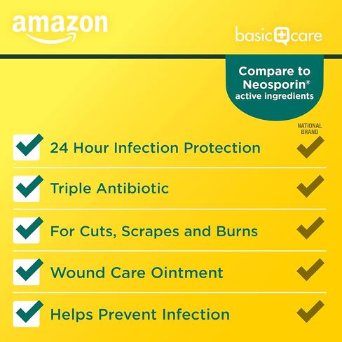Basic Care First Aid Antibiotic Ointment, 2 Ounce in Saudi Arabia