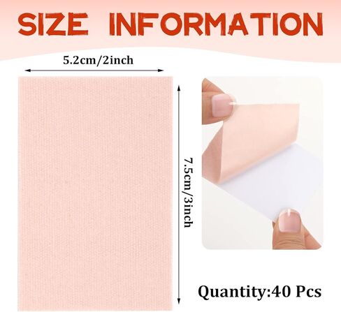 40 Pcs Moleskin Tape Mole Skin Pads Prevention Blister Padding with Adhesive for Feet Heel Shoes Stickers in Kuwait