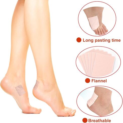 40 Pcs Moleskin Tape Mole Skin Pads Prevention Blister Padding with Adhesive for Feet Heel Shoes Stickers in Kuwait