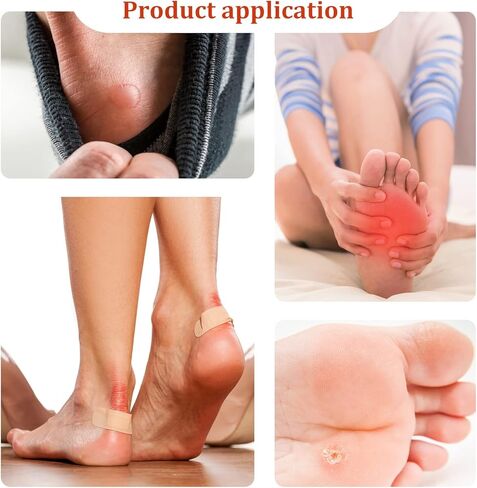 40 Pcs Moleskin Tape Mole Skin Pads Prevention Blister Padding with Adhesive for Feet Heel Shoes Stickers in Kuwait