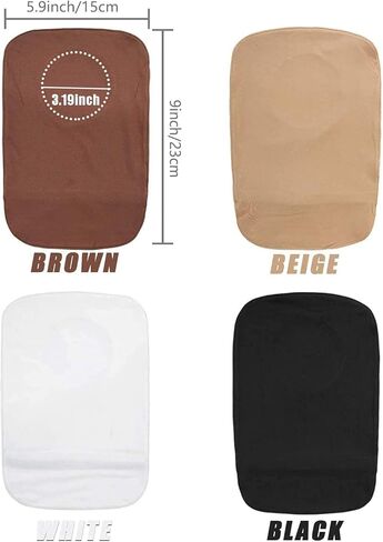 4 قطع غطاء حقيبة كولوستوتومي القابل للتمدد، أغطية حقيبة أوستوم خفيفة الوزن مع فتحة دائرية، للجنسين in Kuwait