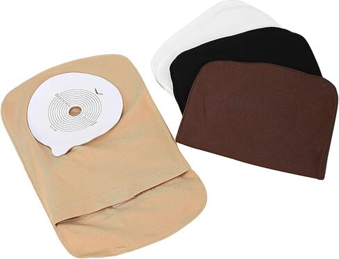 4 قطع غطاء حقيبة كولوستوتومي القابل للتمدد، أغطية حقيبة أوستوم خفيفة الوزن مع فتحة دائرية، للجنسين in Kuwait