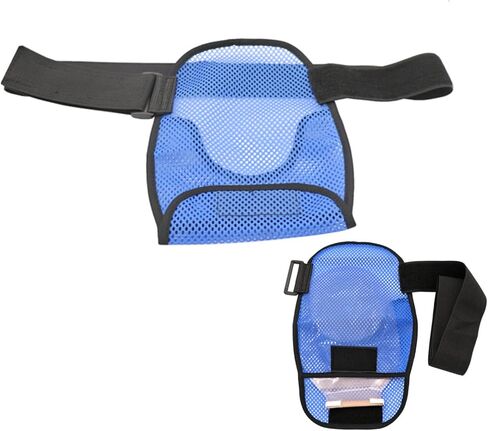 اغطية اكياس فغر القولون جيدة التهوية، غطاء حقيبة فغر القولون قابل للتعديل، غطاء كيس عالمي للفغر اللفائفي لمستلزمات فغر اللفائفي للنساء والرجال، ازرق، 30 × 18.5 سم, أزرق in Kuwait