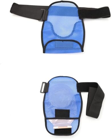 اغطية اكياس فغر القولون جيدة التهوية، غطاء حقيبة فغر القولون قابل للتعديل، غطاء كيس عالمي للفغر اللفائفي لمستلزمات فغر اللفائفي للنساء والرجال، ازرق، 30 × 18.5 سم, أزرق in Kuwait