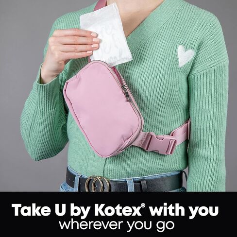 فوط U من Kotex Security Maxi النسائية، شديدة الامتصاص، غير معطرة، 132 قطعة (3 عبوات من 44) (قد تختلف التعبئة) in Saudi Arabia
