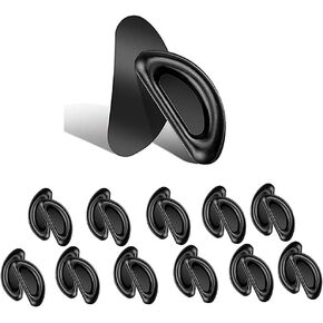 Eyeglass Nose Pads, Stick on Anti-Slip Soft Silicone Adhesive Nose Pads for Glasses Eyeglasses Sunglasses 12 Pairs BLACK